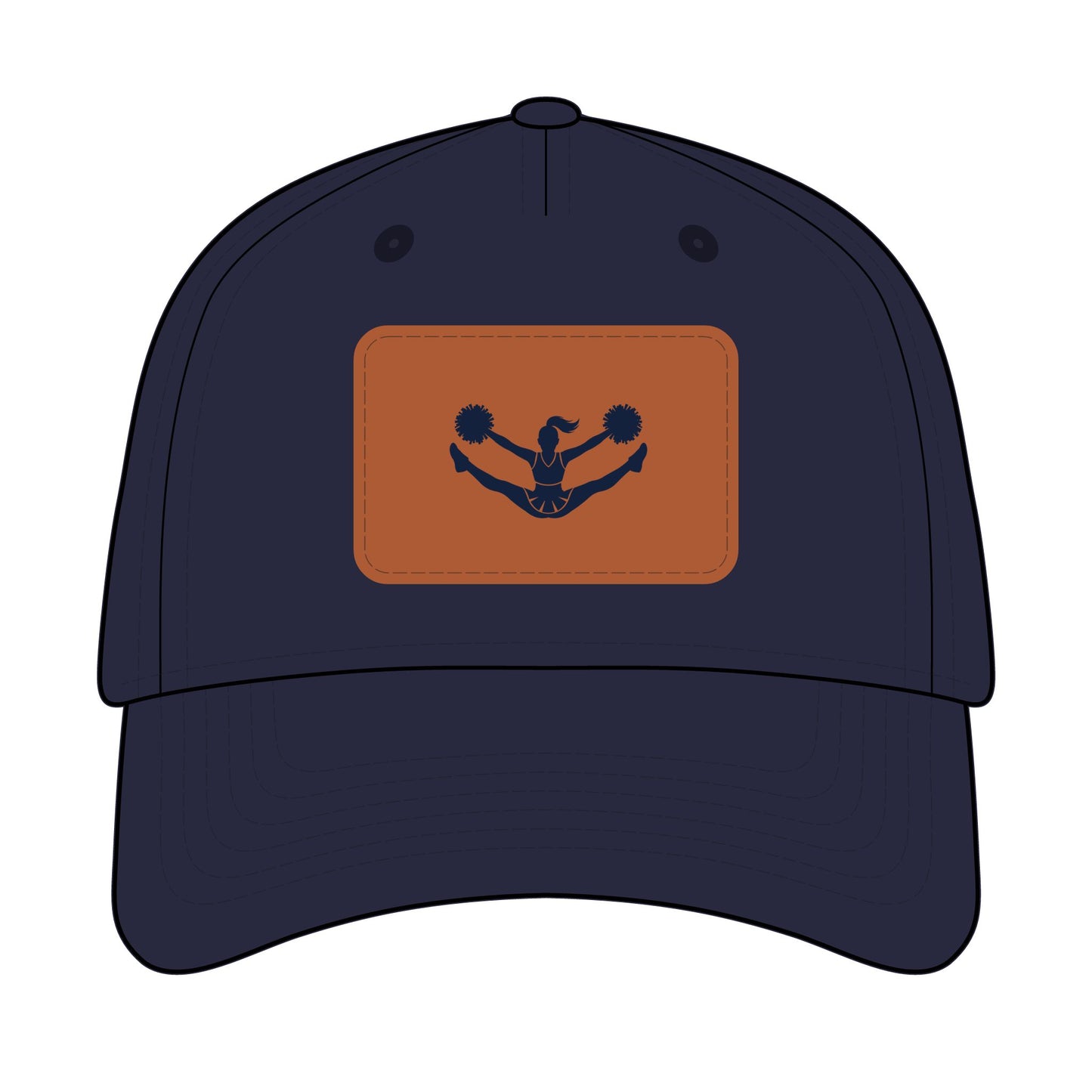 Cheer Chick  Baseball Cap with Leather Patch