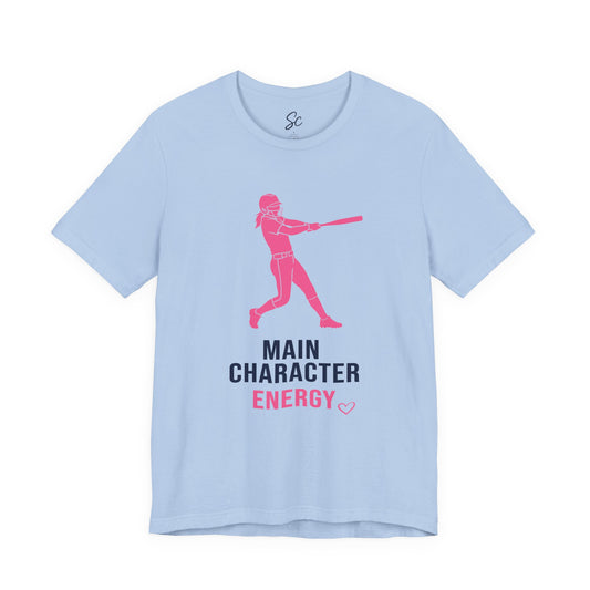 Main Character Energy - Softball T
