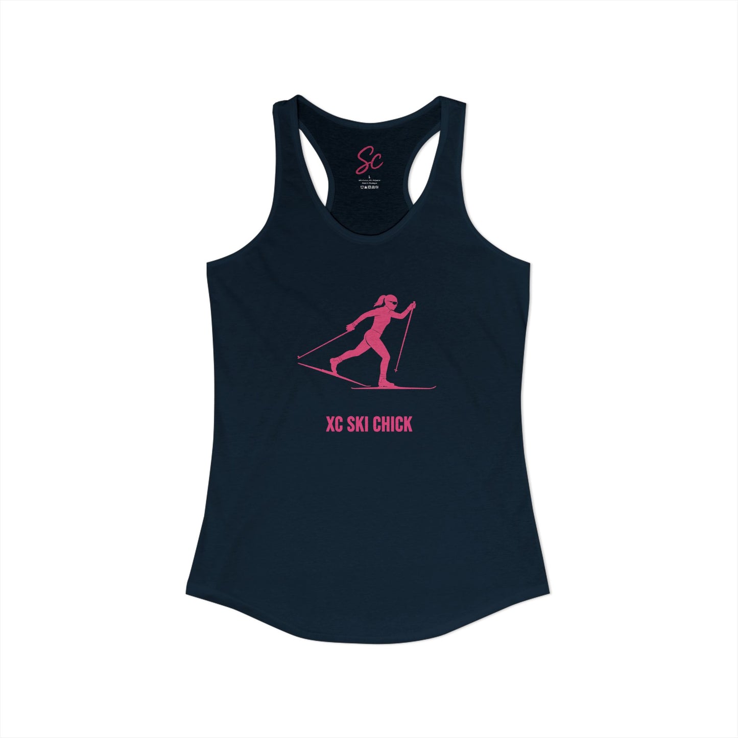 XC Ski Chick - XC Ski Racer Back Tank