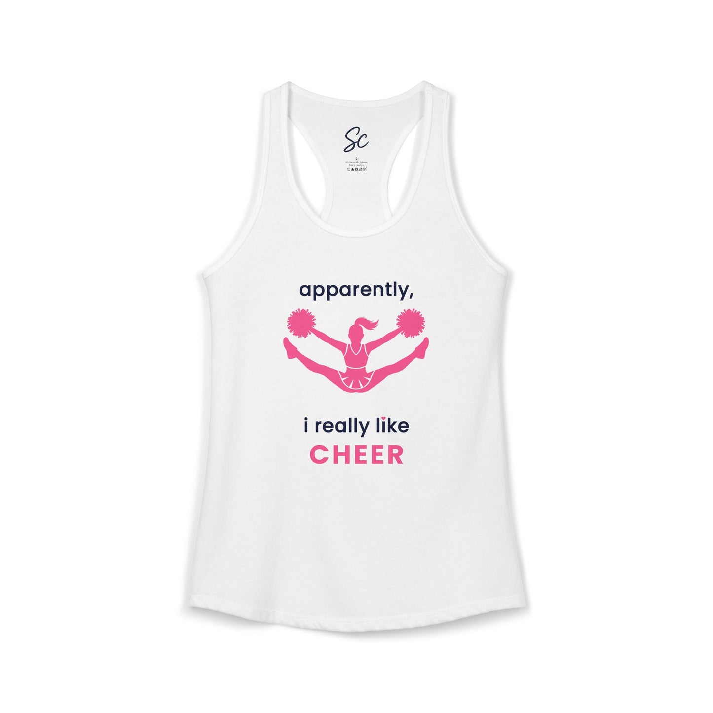 apparently, i really like cheer - Cheer Racer Back Tank