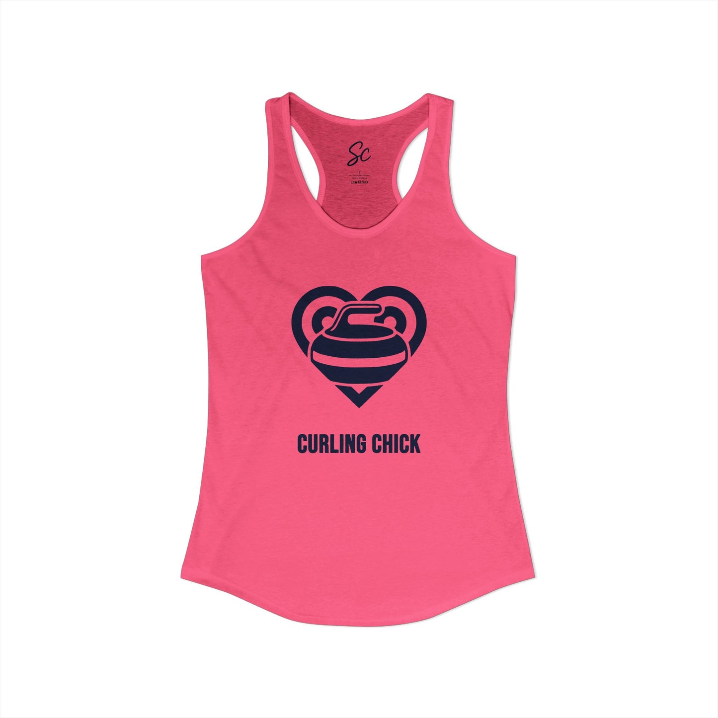 Love - Curling Racer Back Tank