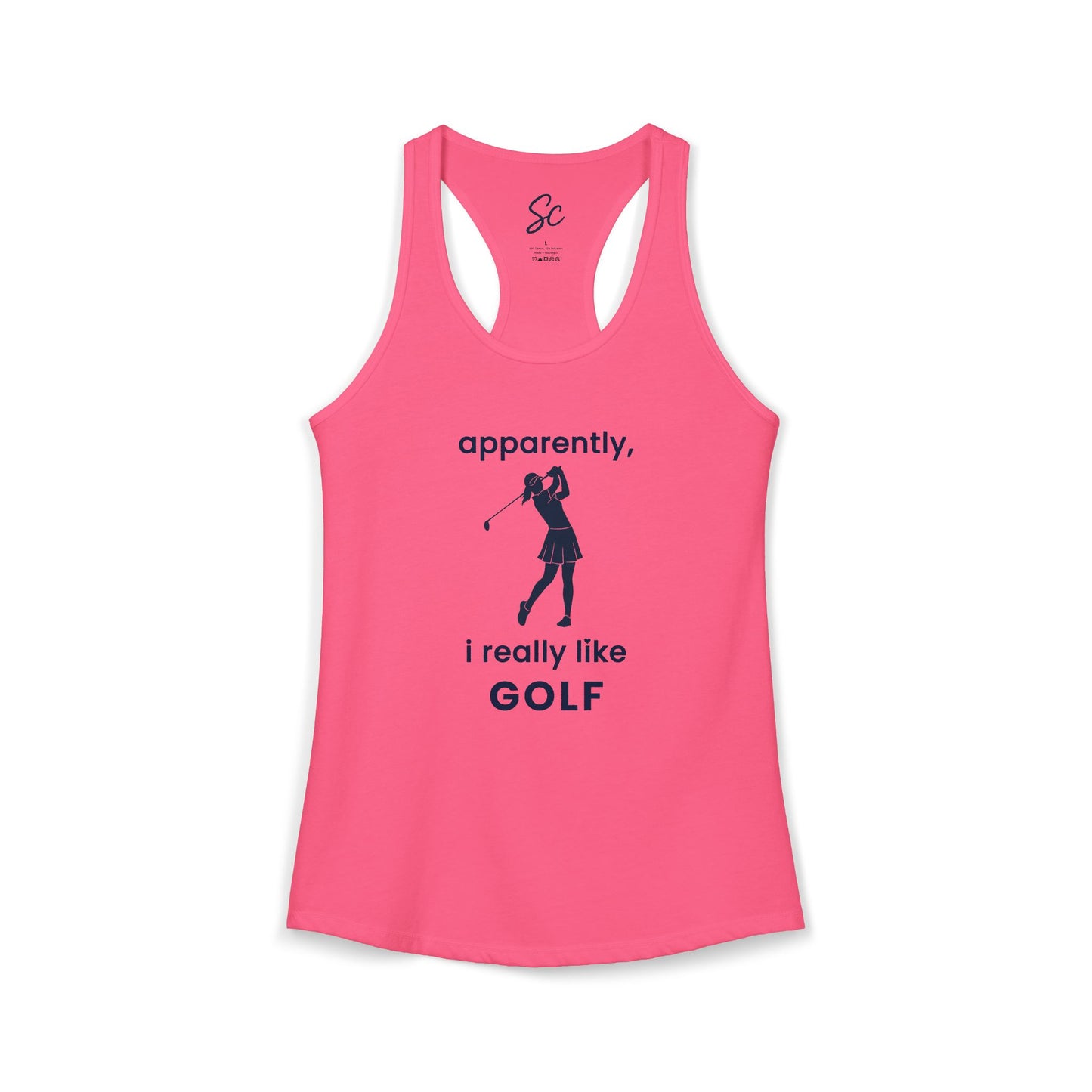 apparently, i really like golf - Golf Racer Back Tank