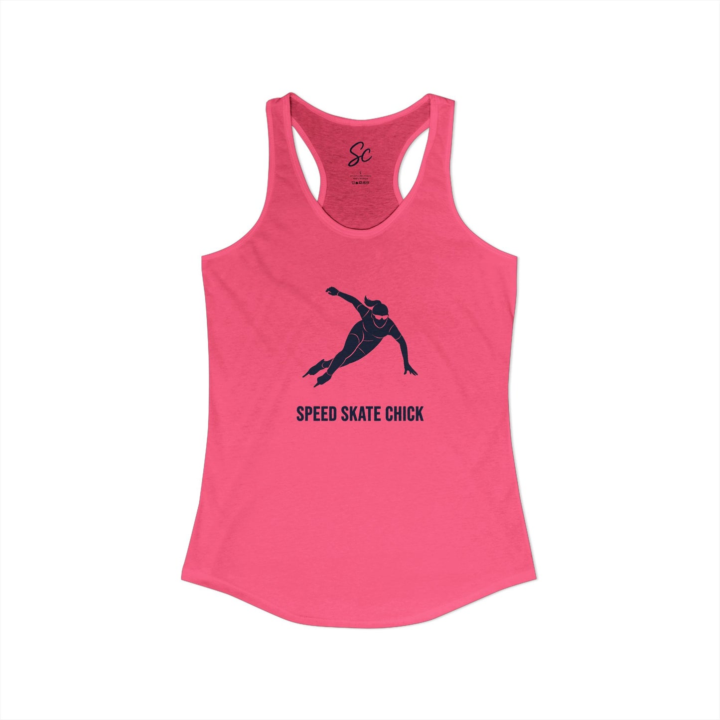 Speed Skate Chick - Speed Skate Racer Back Tank