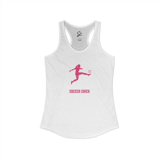 Soccer Chick - Soccer Racer Back Tank