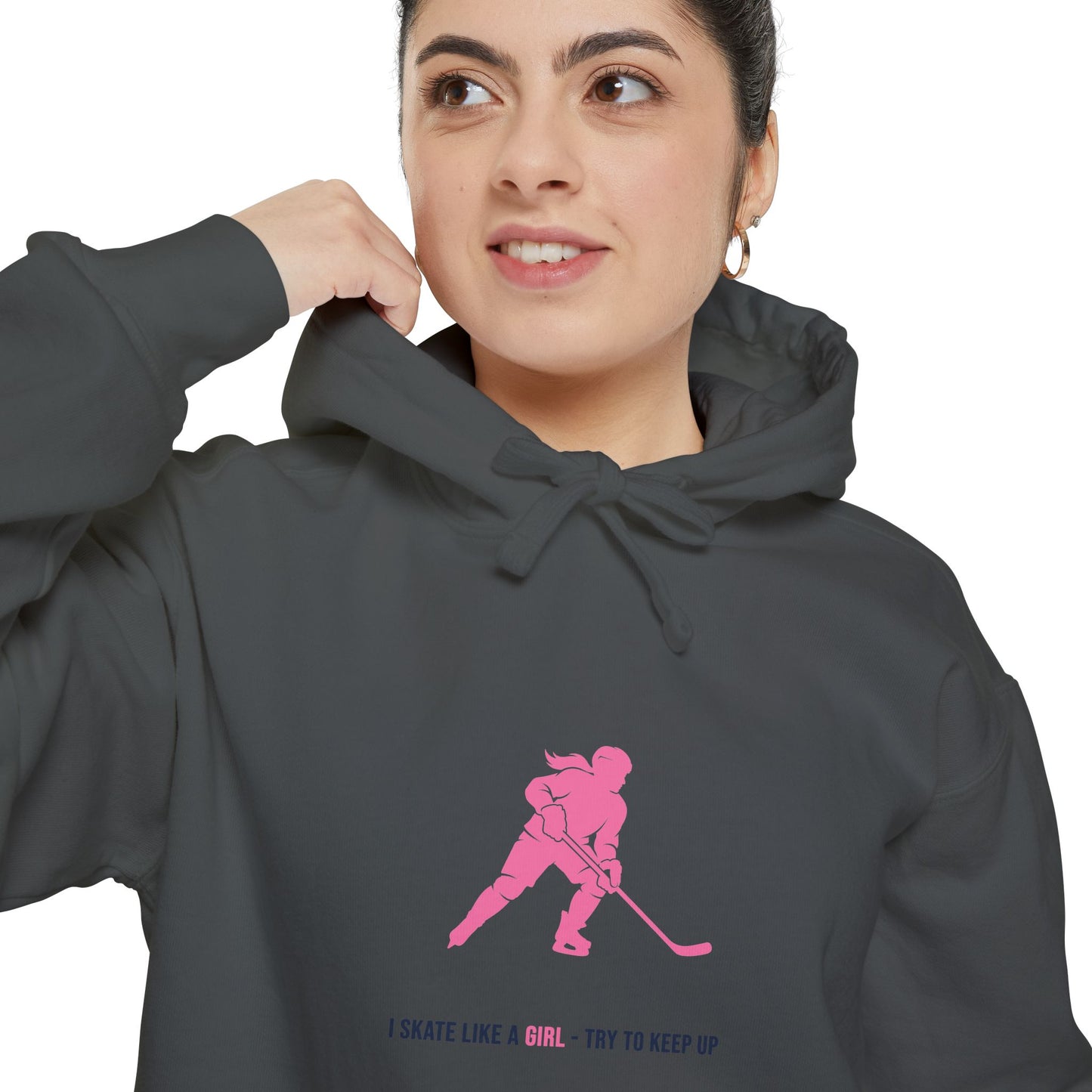 I skate like a girl - Hockey hoodie