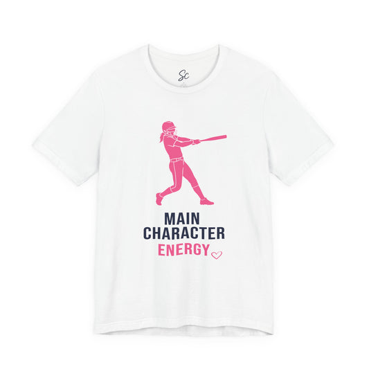 Main Character Energy - Softball T