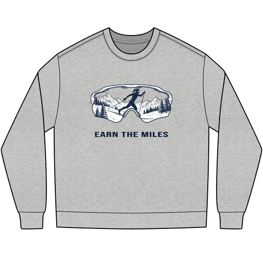 EARN THE MILES (snow) - Cross Country Ski long sleeve