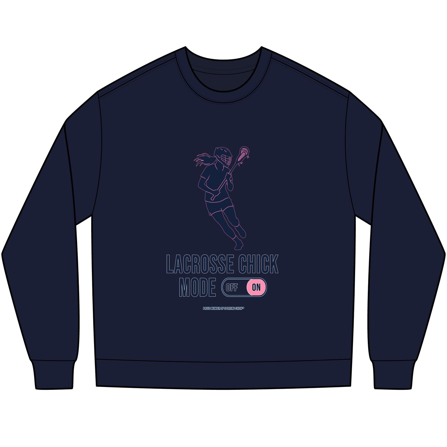Lacrosse Chick Mode - long sleeve