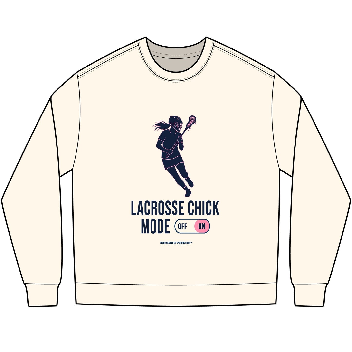 Lacrosse Chick Mode - long sleeve