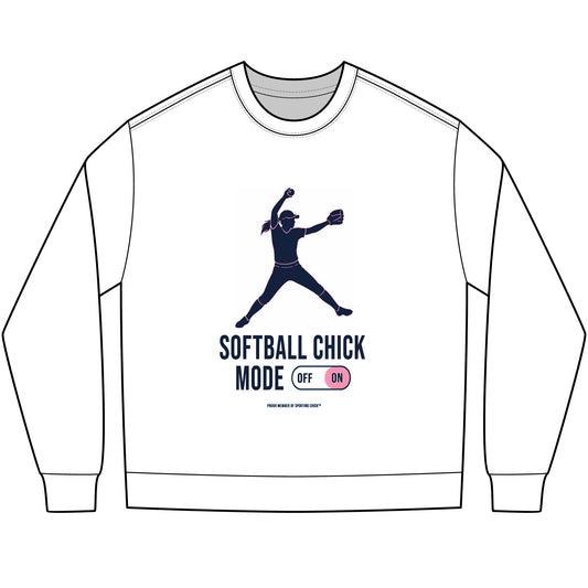 Softball Chick Mode - long sleeve