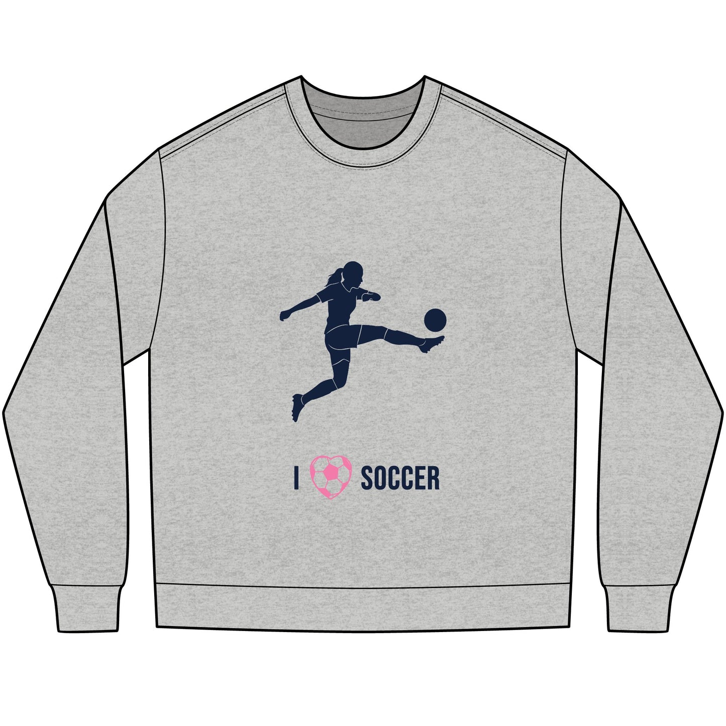 I heart Soccer - Long Sleeve Tee