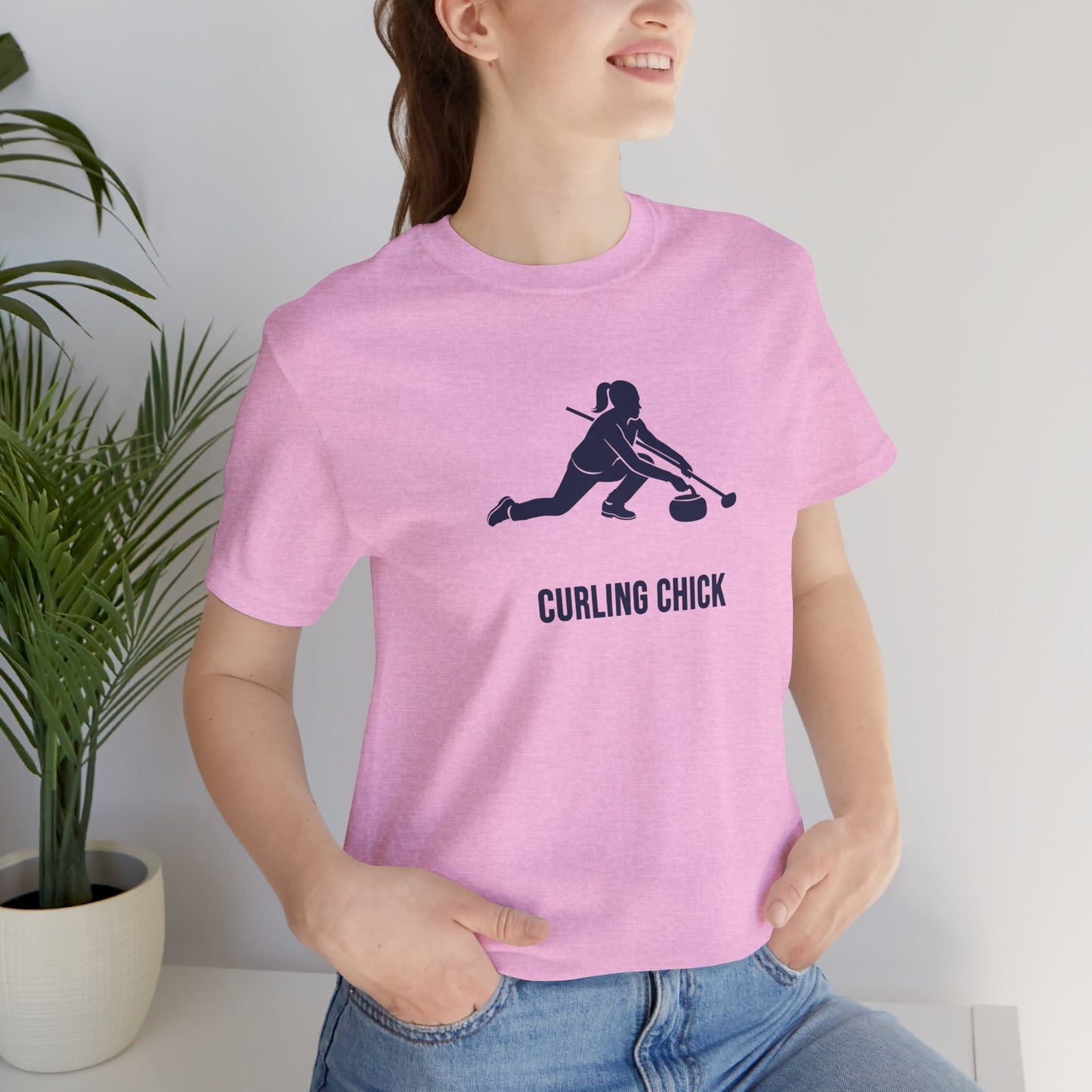 Curling Chick - Curling T