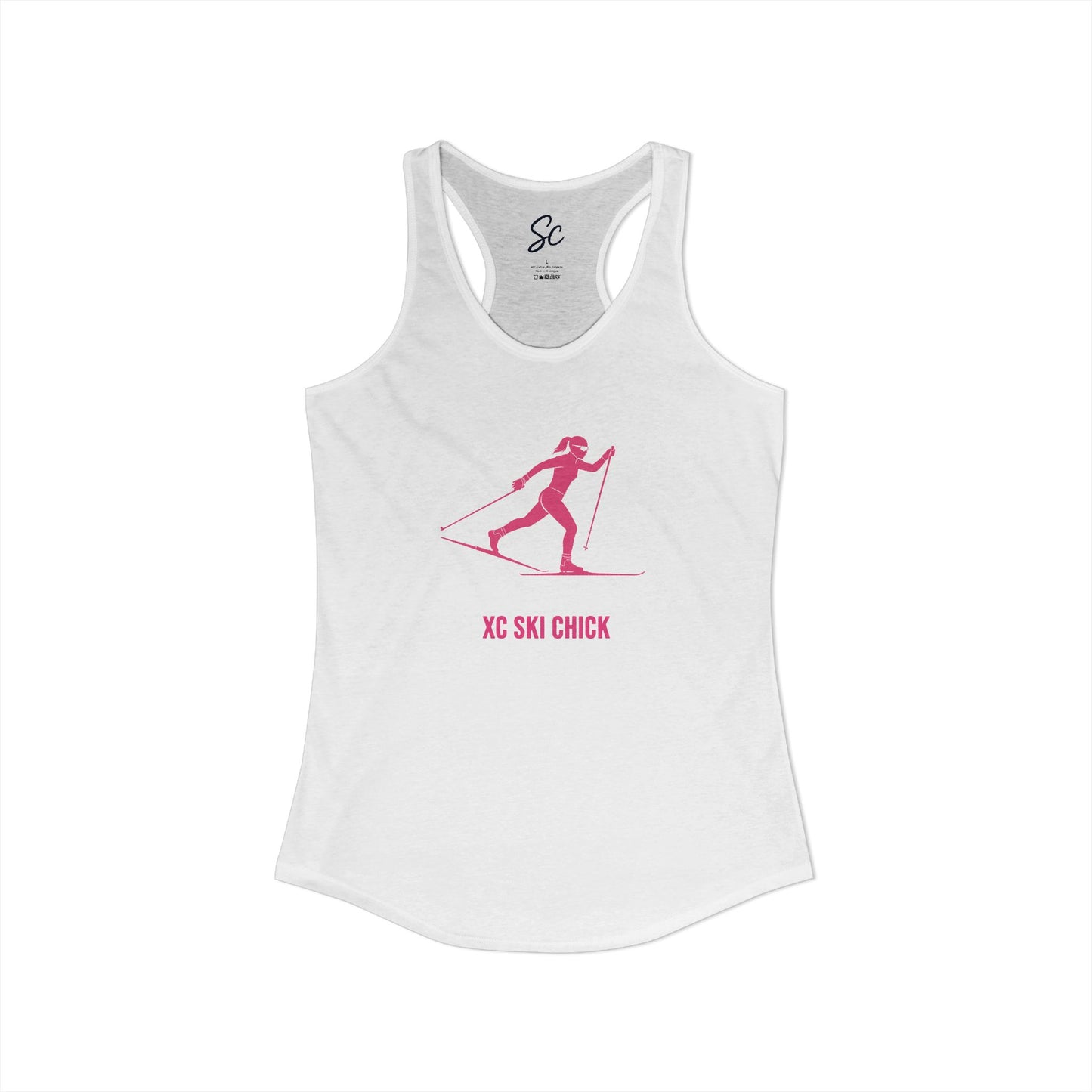XC Ski Chick - XC Ski Racer Back Tank
