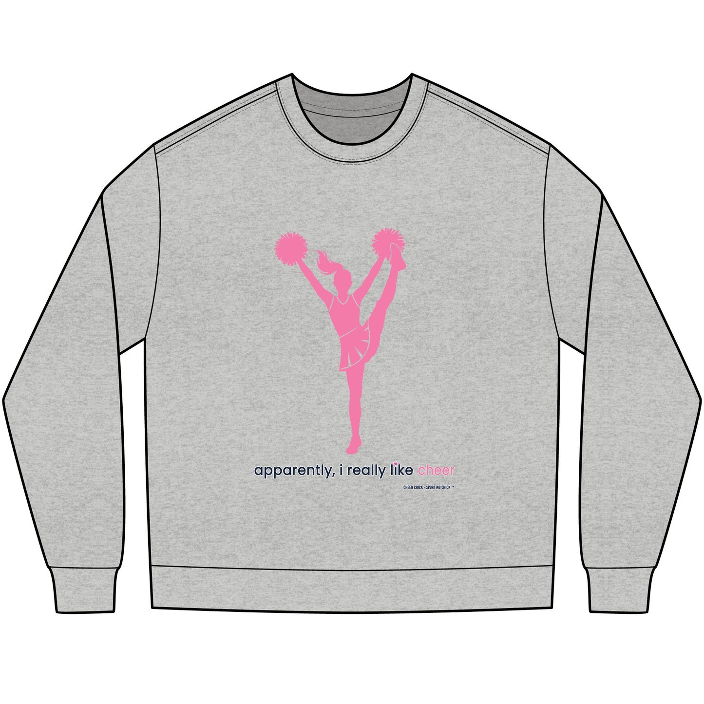 apparently, i really like cheer - long sleeve (pink)