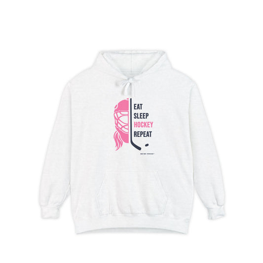 East Sleep Hockey Repeat - Hockey hoodie