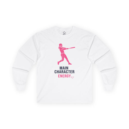 Main Character Energy - Softball Long Sleeve