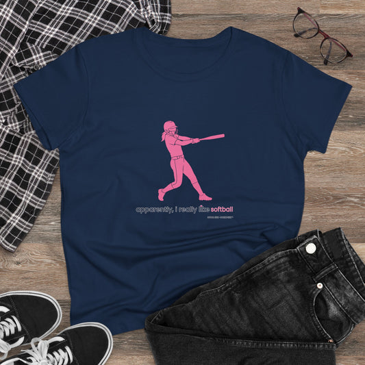 apparently, i really like softball (pink)