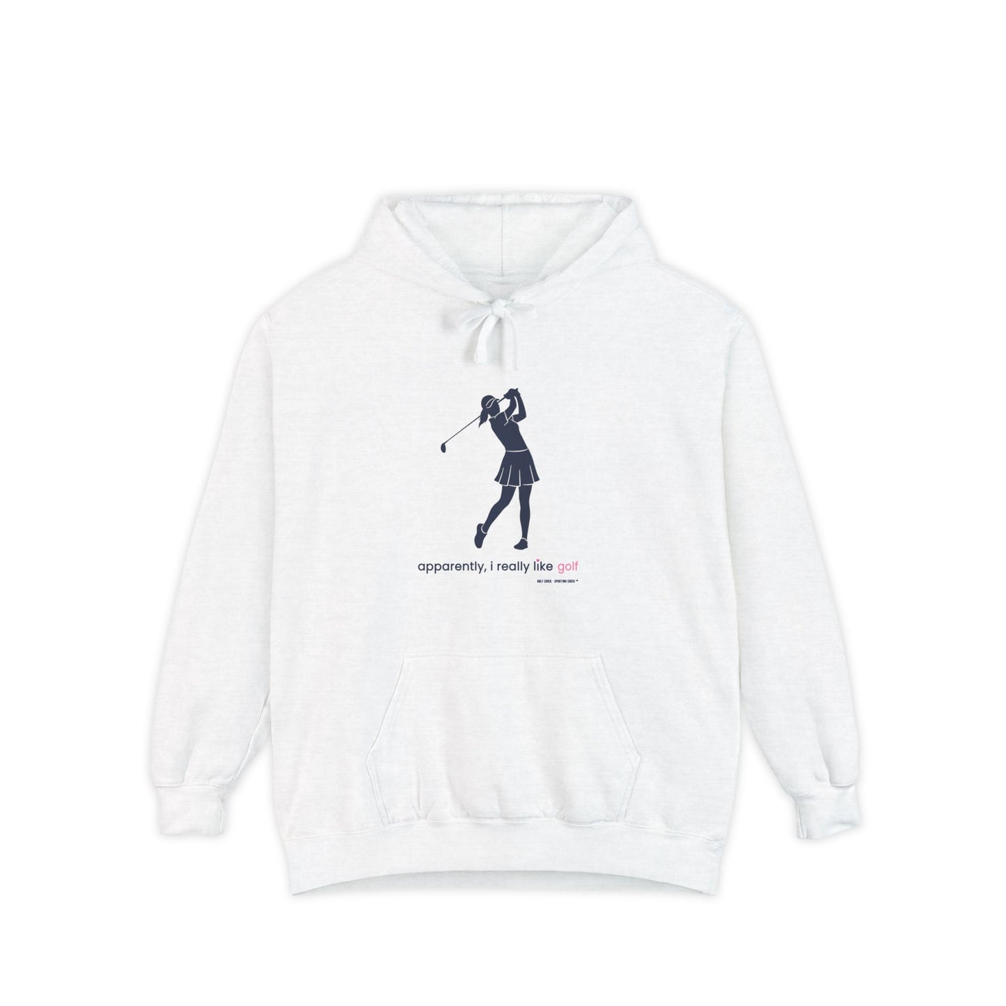 apparently i really like golf - Hoodie (blue)