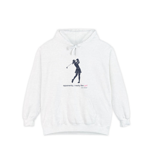 apparently i really like golf - Hoodie (blue)