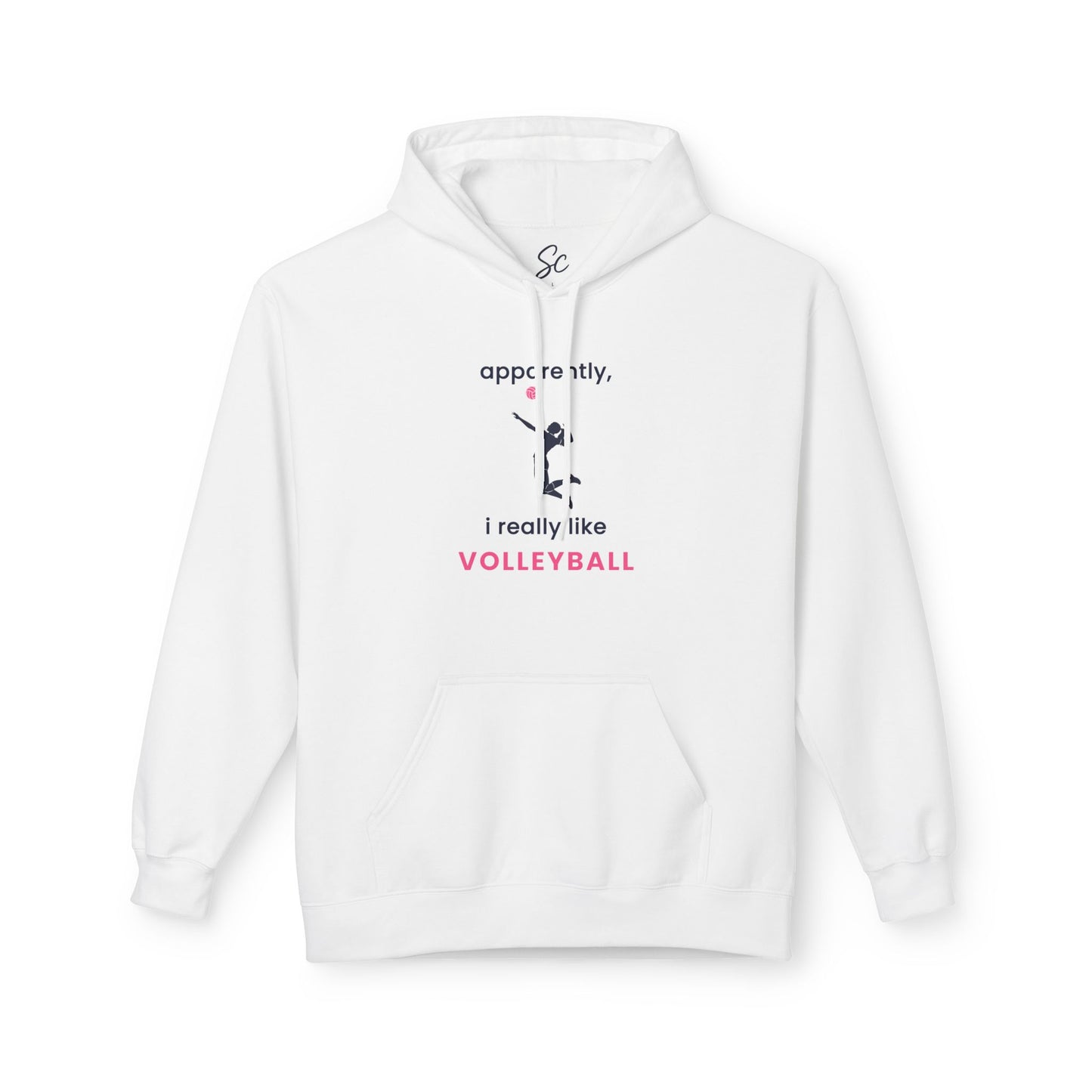 apparently, i really like volleyball - Volleyball Hoodie