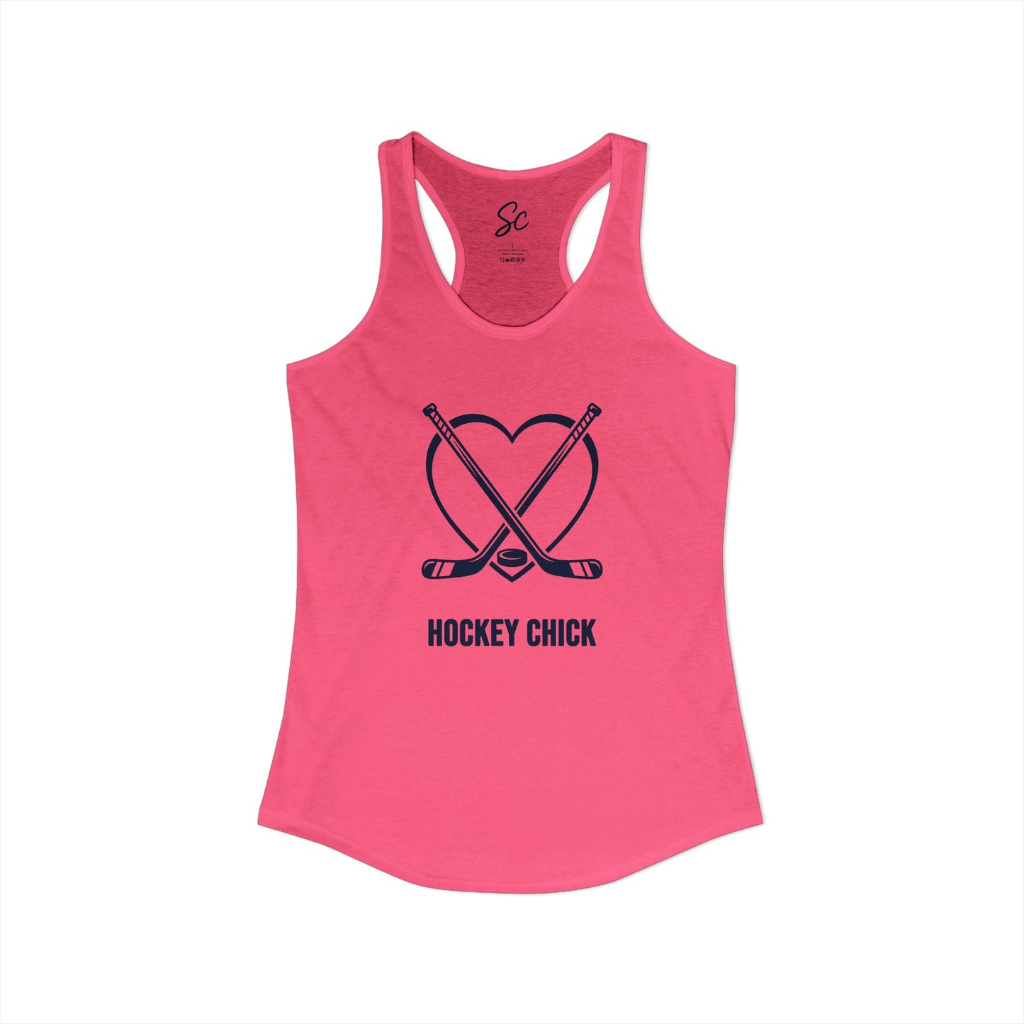 Love - Hockey Racer Back Tank