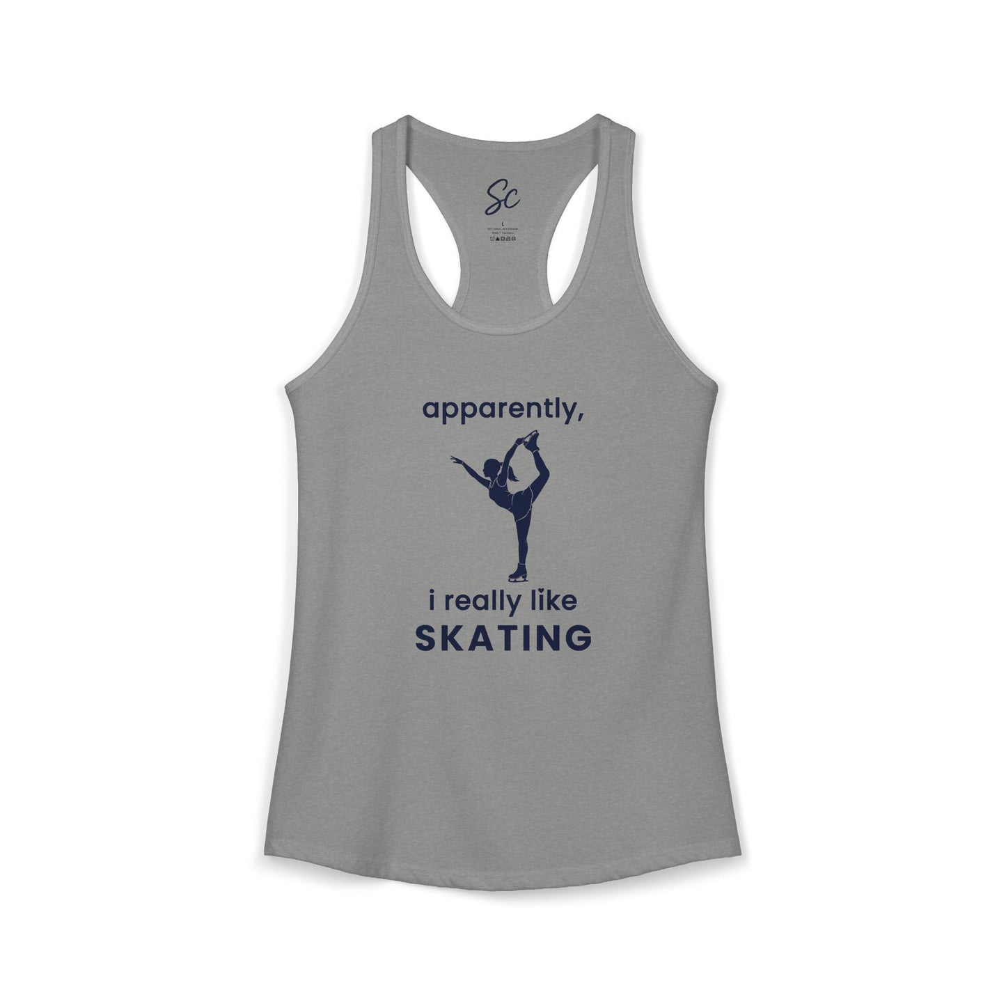 apparently, i really like skating - Skating Racer Back Tank