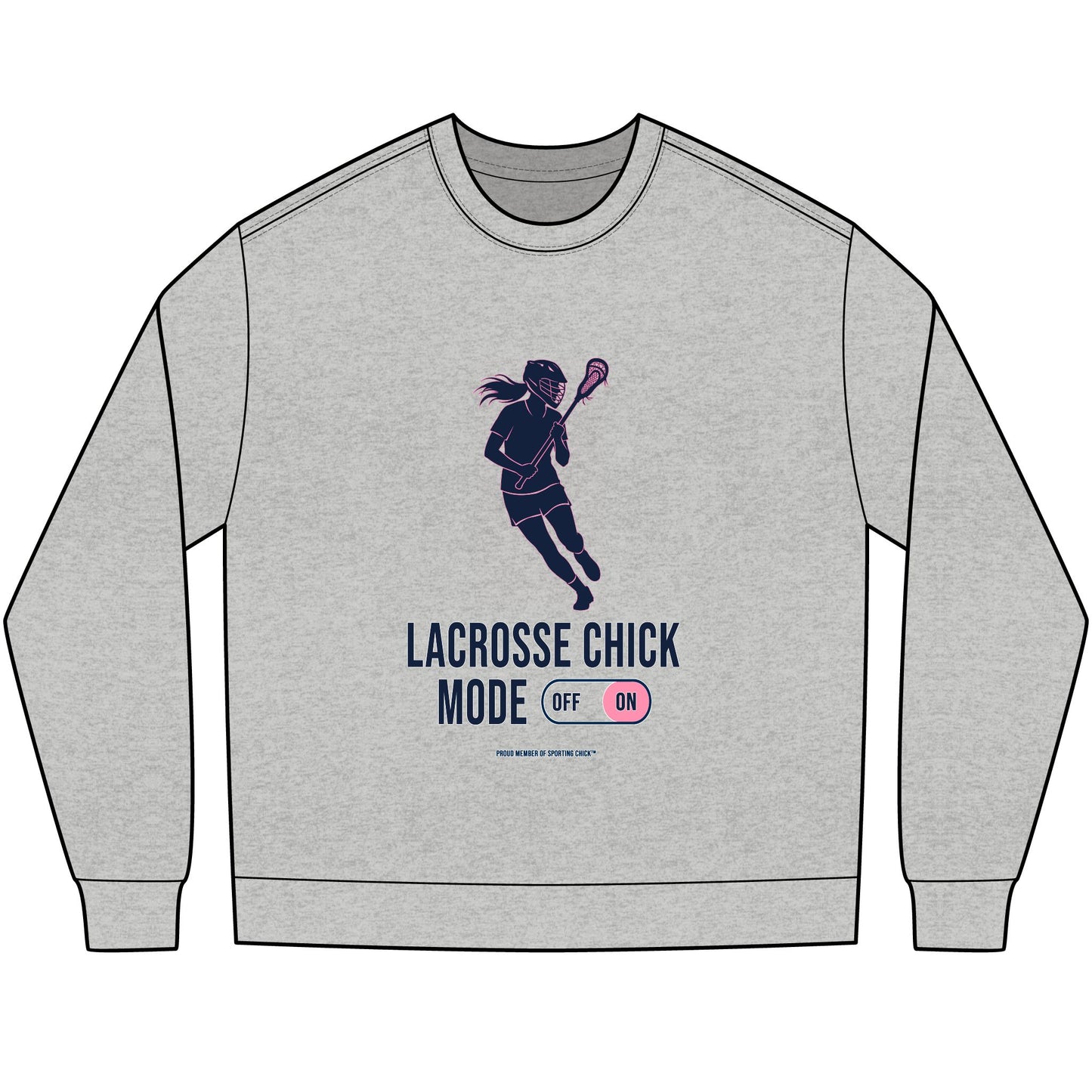 Lacrosse Chick Mode - long sleeve