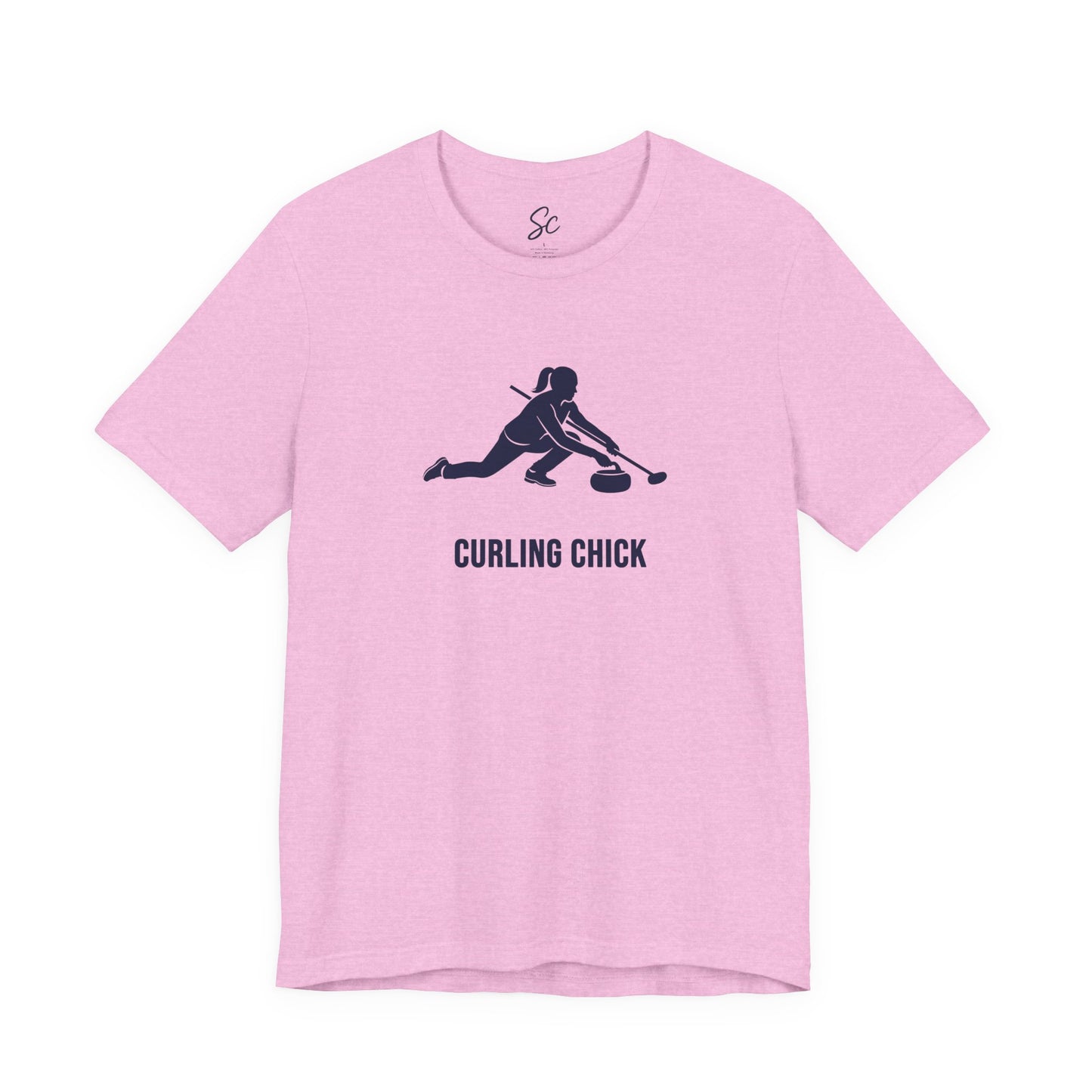 Curling Chick - Curling T