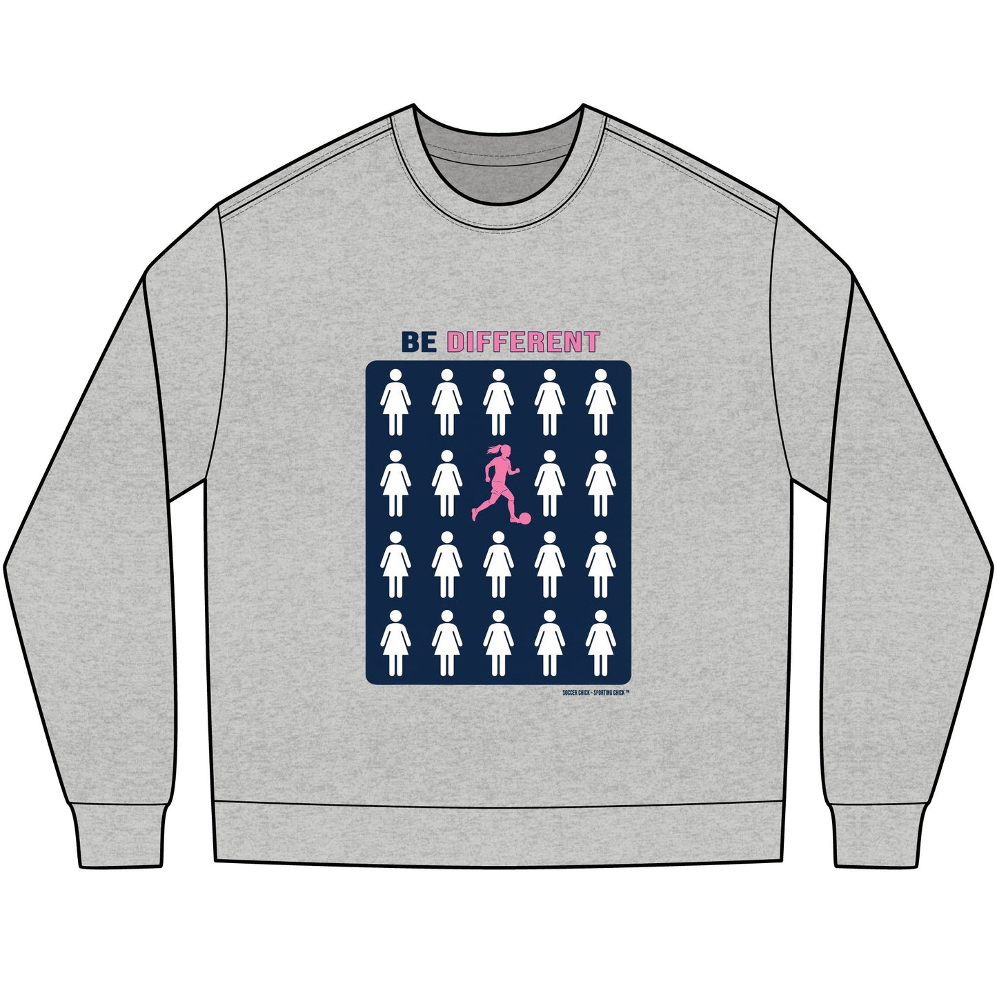 Be Different Long Sleeve Tee — Soccer Chick