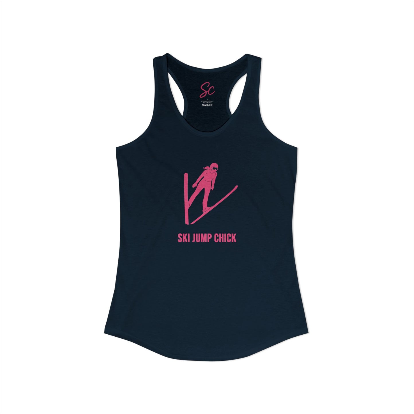 Ski Jump Chick - Ski Jump Racer Back Tank