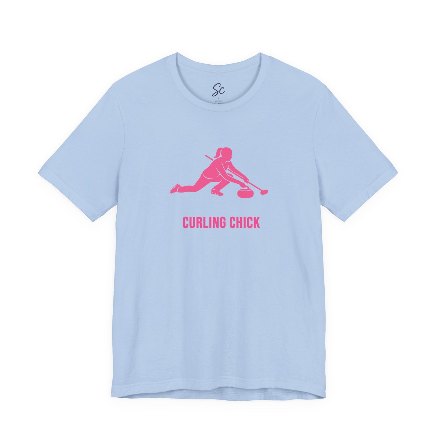 Curling Chick - Curling T