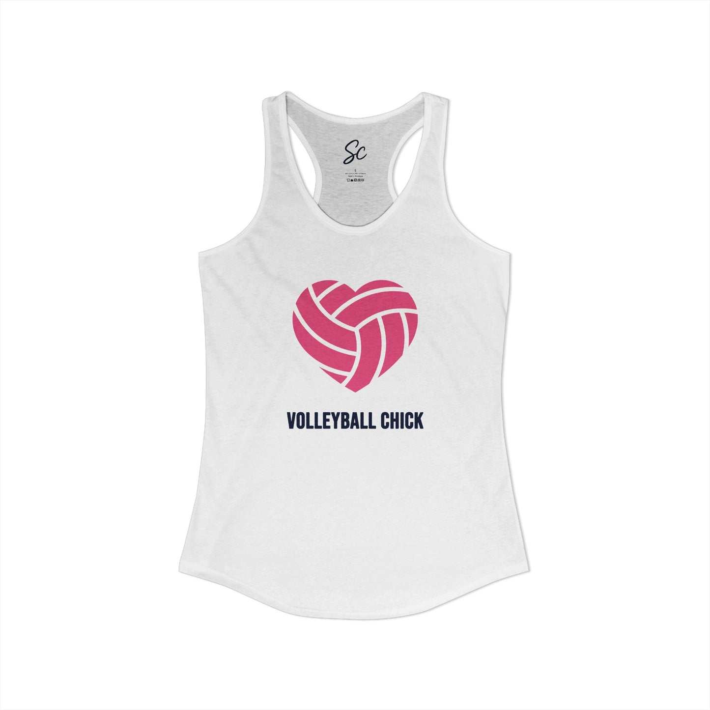 Love - Volleyball Racer Back Tank