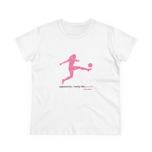 apparently, i really like soccer (pink)