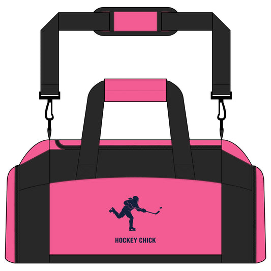 Hockey Chick — Pink Hockey Gym Duffle Bag