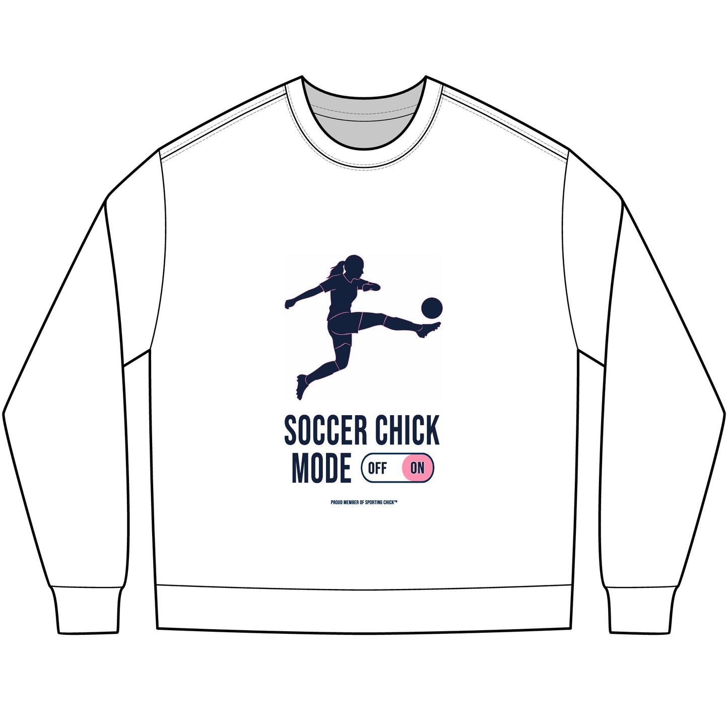 Soccer Chick Mode - long sleeve