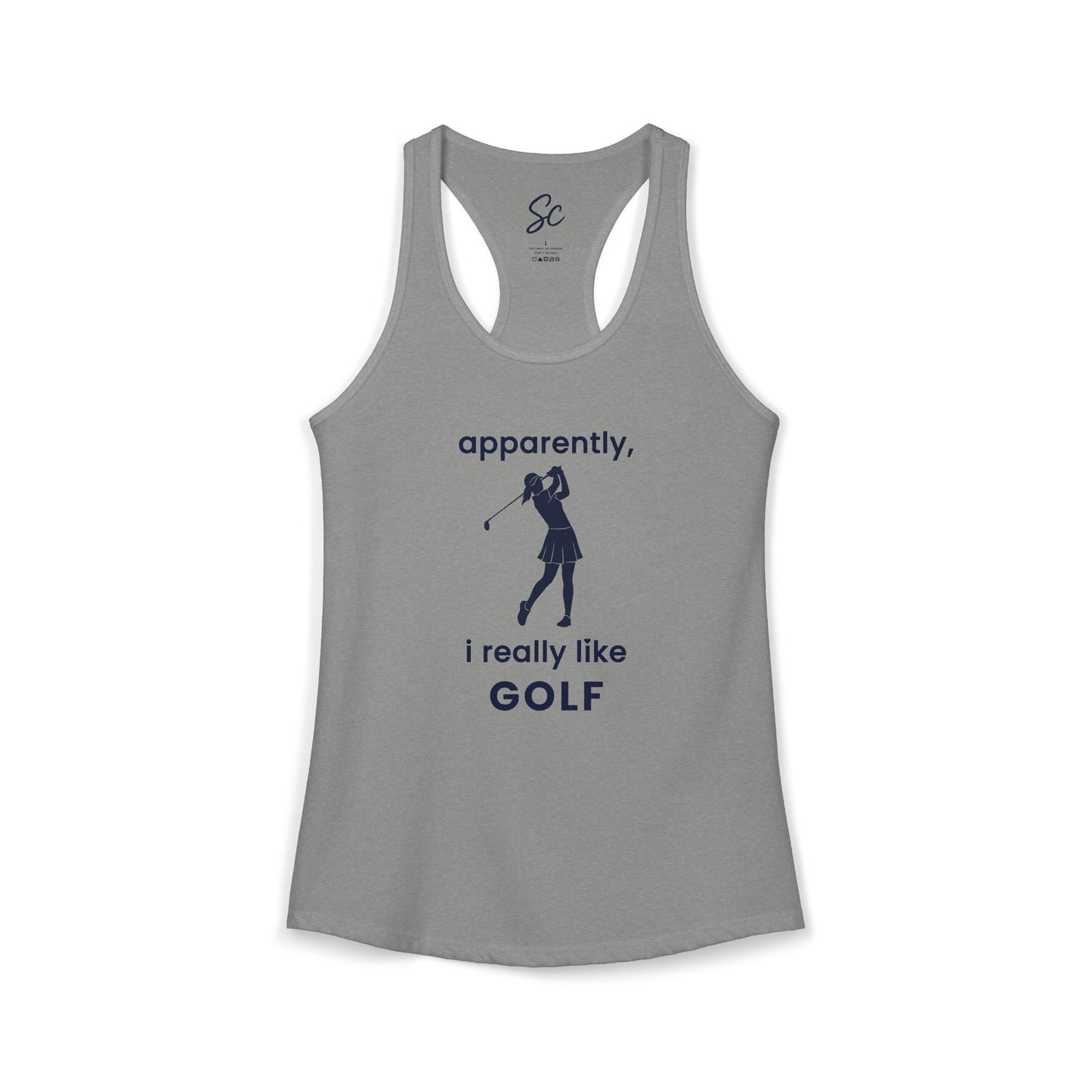 apparently, i really like golf - Golf Racer Back Tank