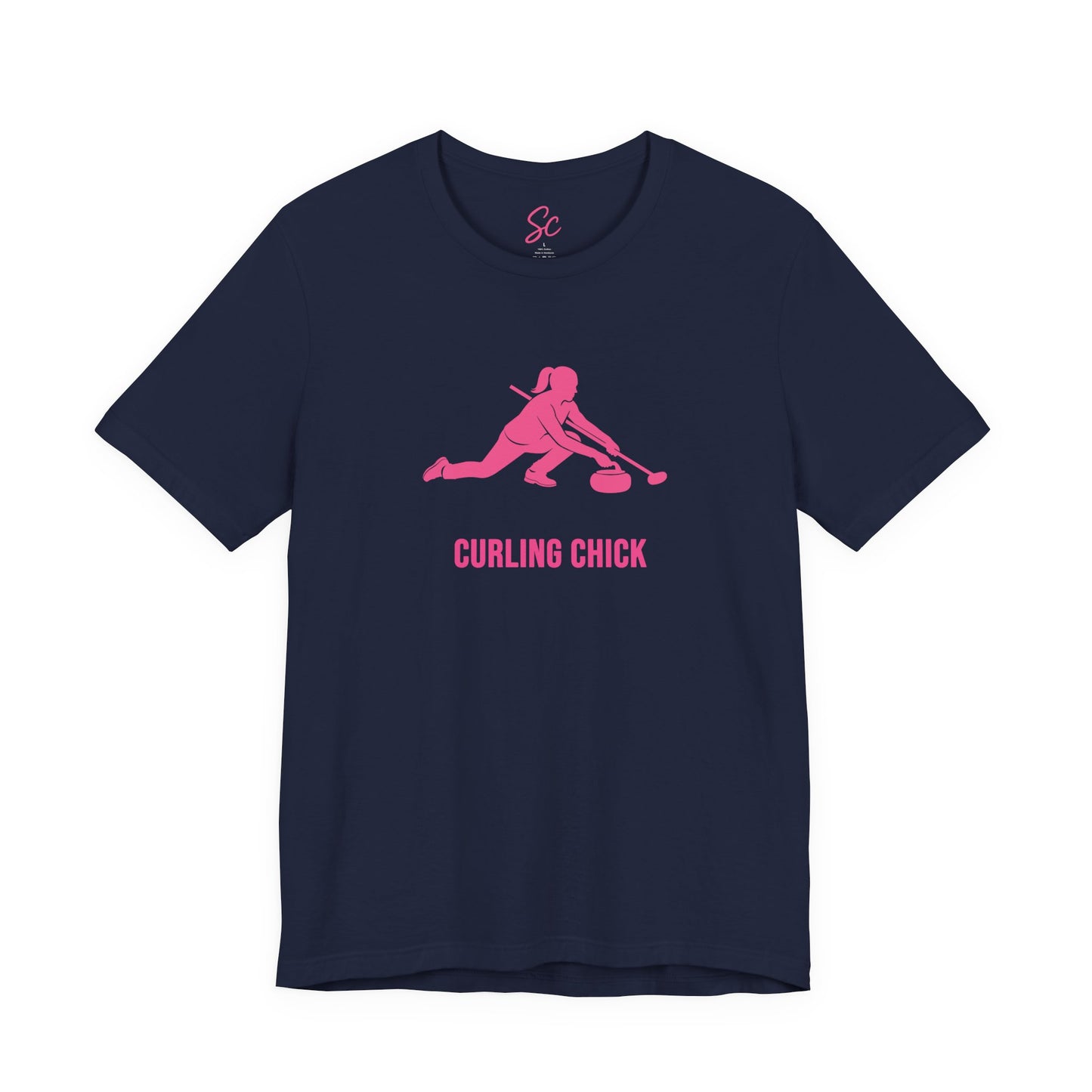 Curling Chick - Curling T
