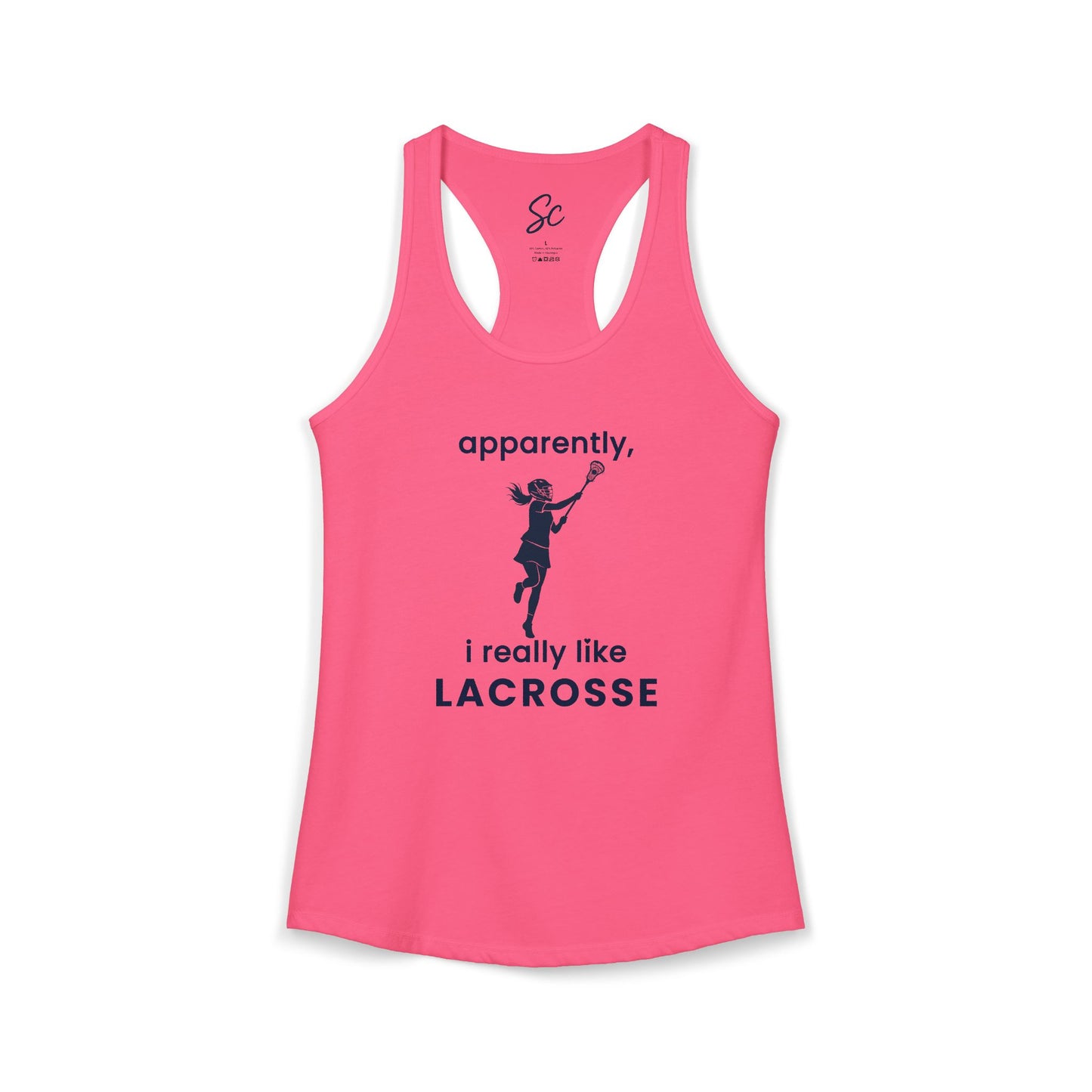 apparently, i really like lacrosse - Lacrosse Racer Back Tank