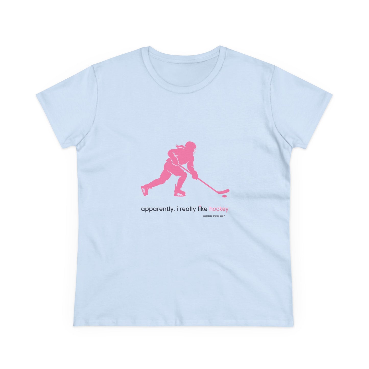 apparently, i really like hockey (pink)