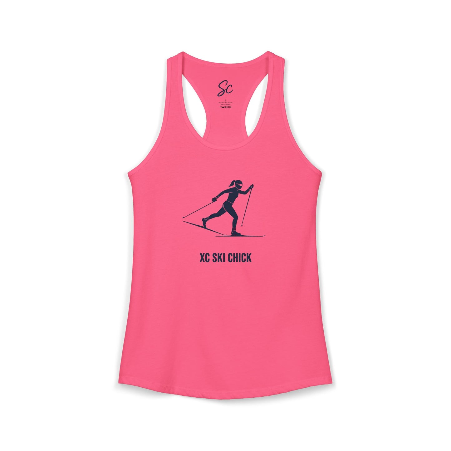 XC Ski Chick - XC Ski Racer Back Tank