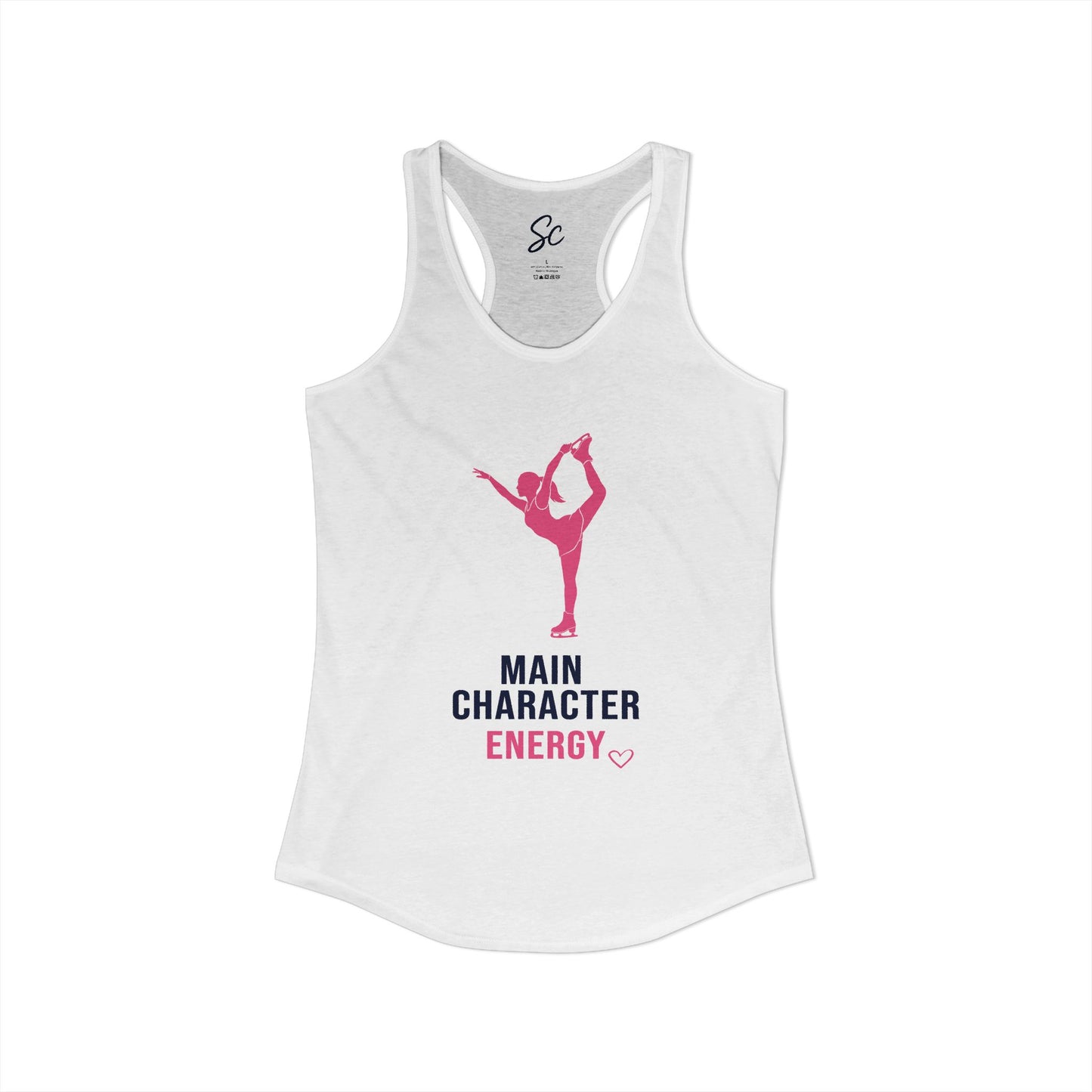 Main Character Energy - Skating Racer Back Tank