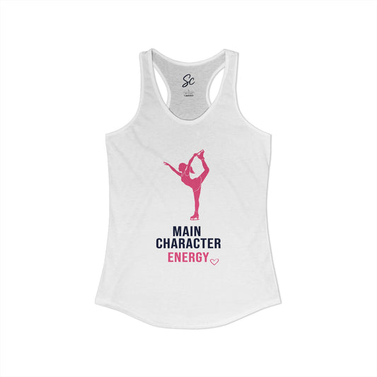 Main Character Energy - Skating Racer Back Tank