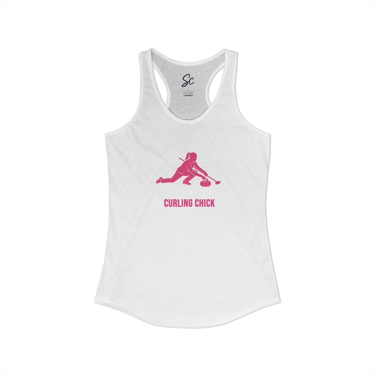 Curling Chick - Curling Racer Back Tank