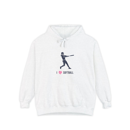 I heart Softball - hoodie