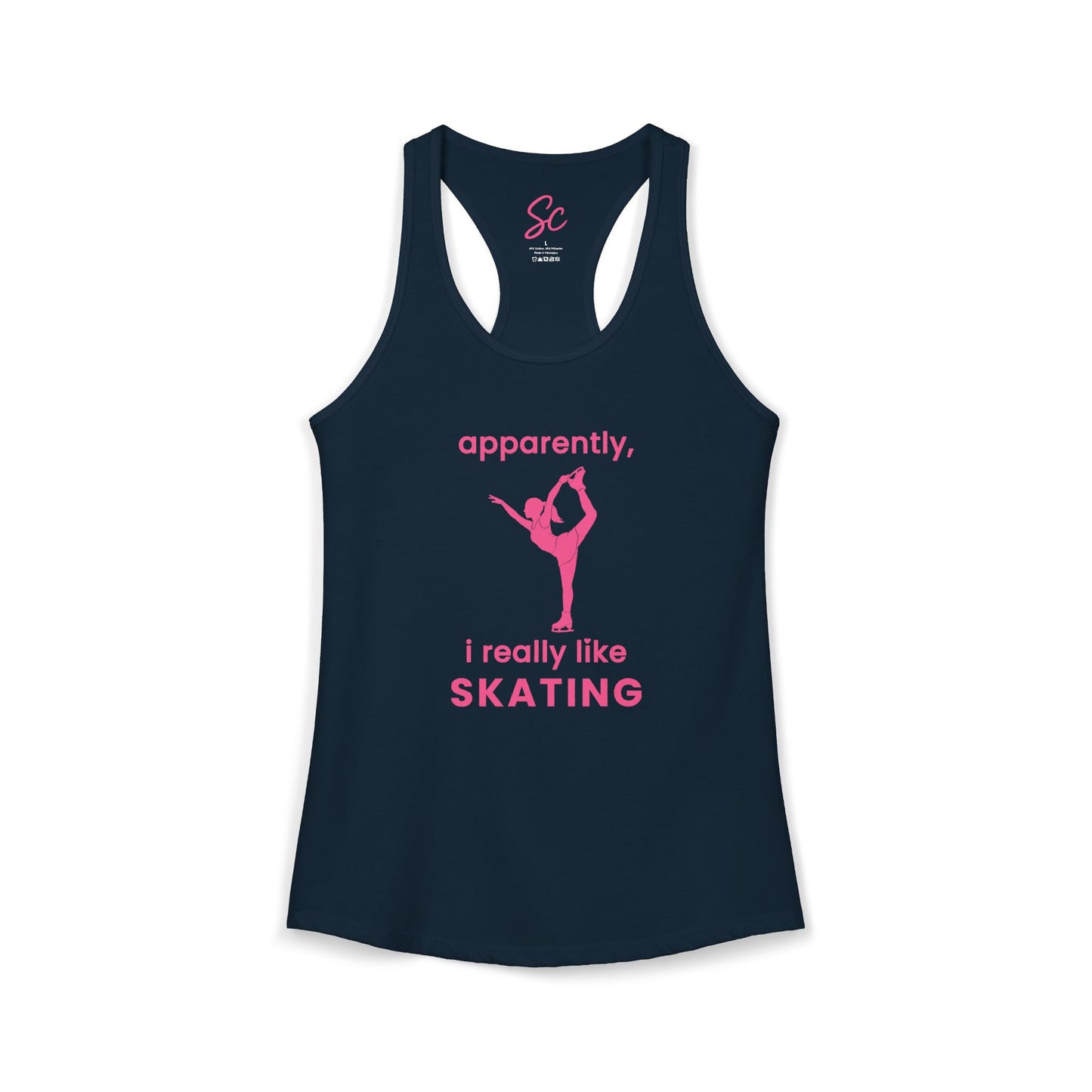 apparently, i really like skating - Skating Racer Back Tank