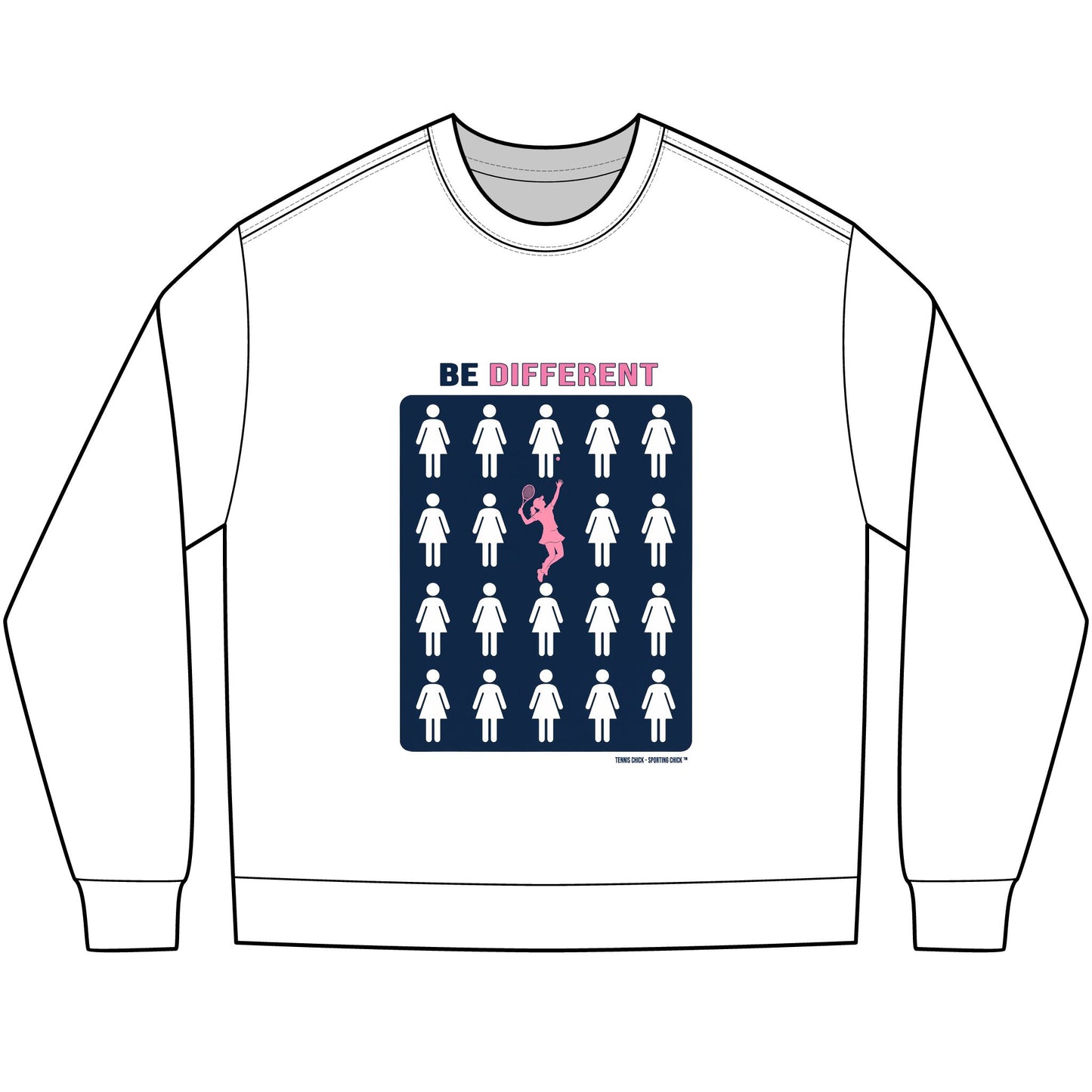 Be Different Long Sleeve Tee — Tennis Chick