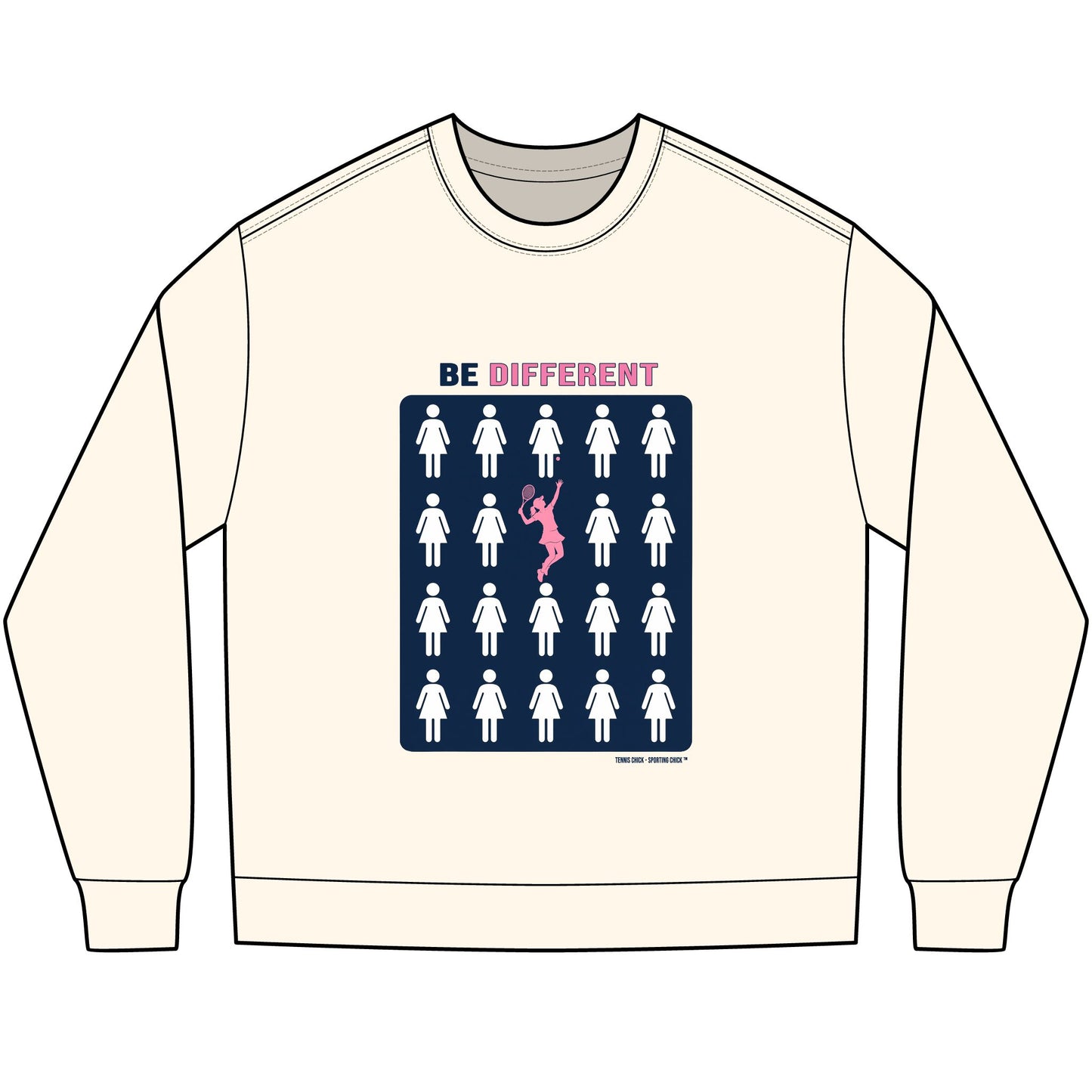 Be Different Long Sleeve Tee — Tennis Chick