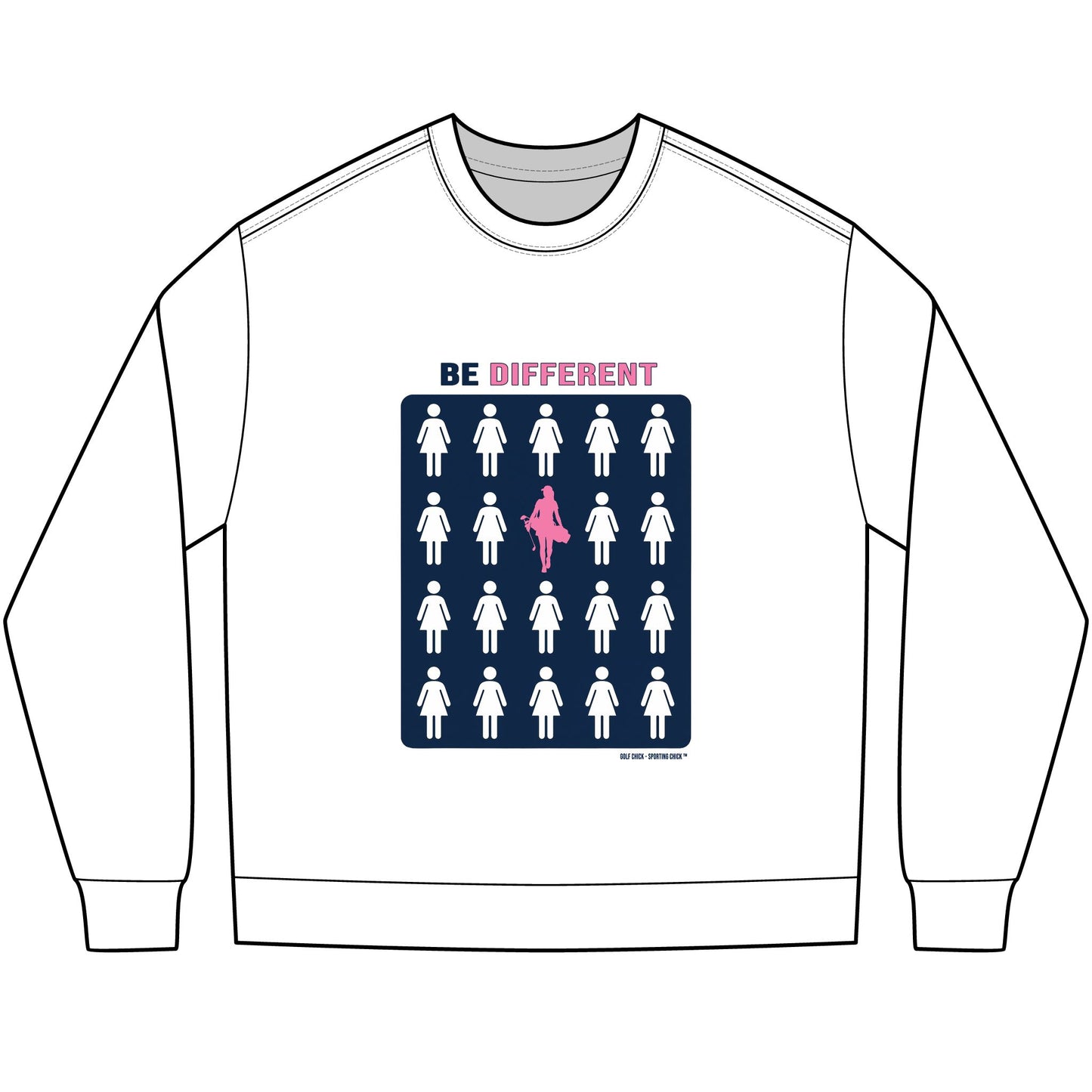 Be Different Long Sleeve Tee — Golf Chick