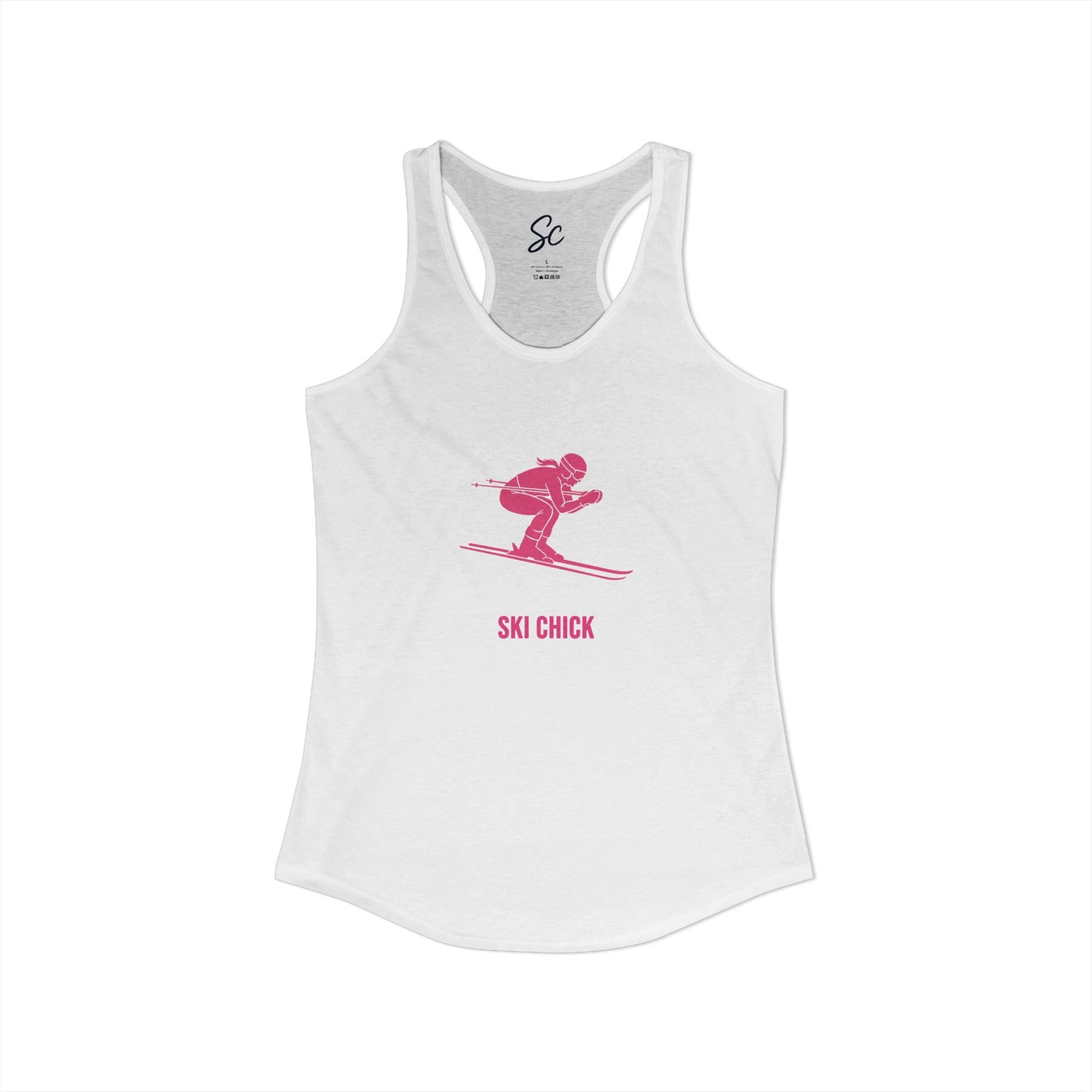 Ski Chick - Ski  Racer Back Tank