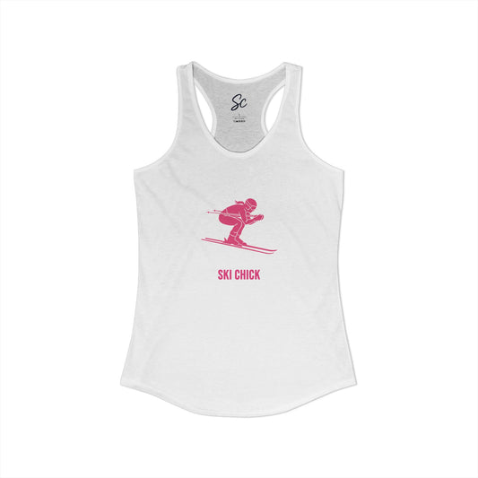 Ski Chick - Ski  Racer Back Tank